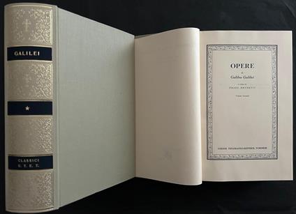 Opere - Galileo Galilei - copertina