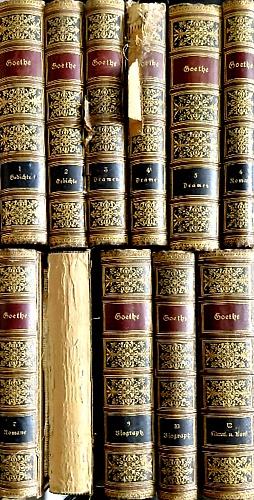 Goethe`s Werke. Lotto di 11 volumi dall'1 al10 e 12 - copertina