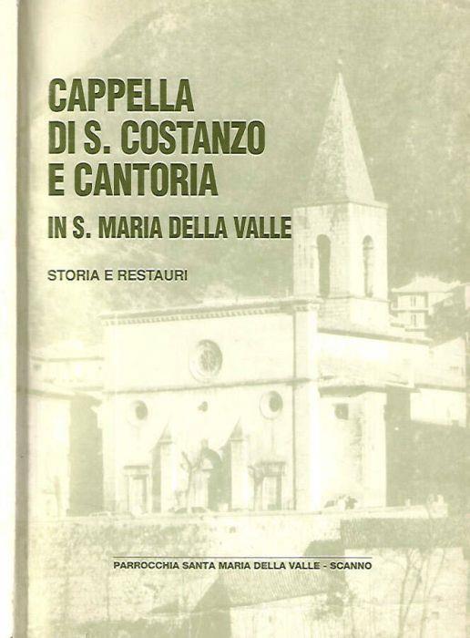 Cappella di S. Costanzo e Cantoria in S. Maria Della Valle - copertina
