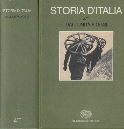 Storia d'Italia Vol. 4- Dall'Unità a oggi Tomo III - copertina