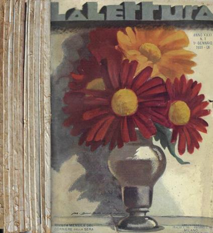 La lettura dal n. 1 al n. 10 Anno 1931 - copertina