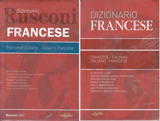 Dizionario Francese Italiano - copertina