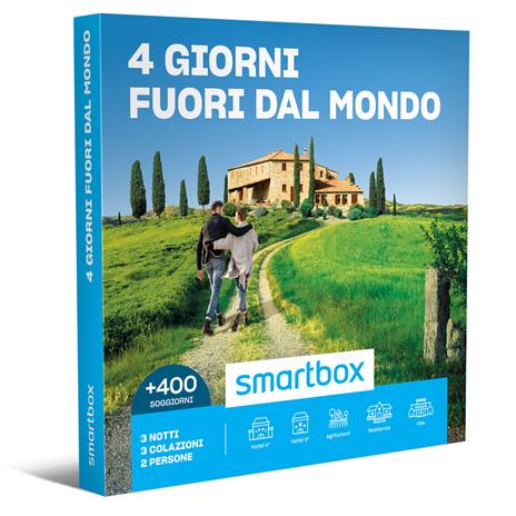 SMARTBOX - 4 giorni fuori dal mondo - Cofanetto regalo - 3 notti con colazione per 2 persone