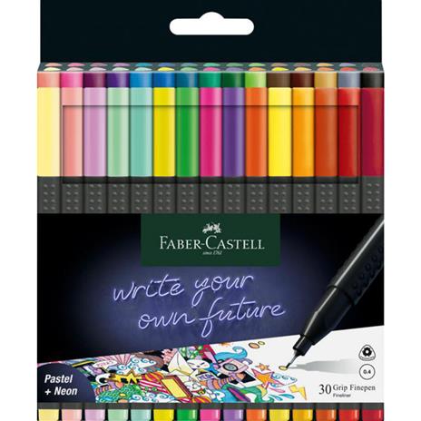 Astuccio in cartone con 30 Grip Finepen 0,4 mm