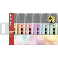 Evidenziatore - STABILO BOSS ORIGINAL Pastel - Astuccio da 6 - Colori assortiti