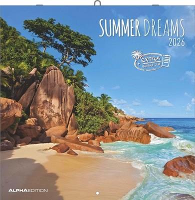 ALPHA EDITION - Calendario 2026 da muro, 12 mesi, 30x30 cm, Summerdreams