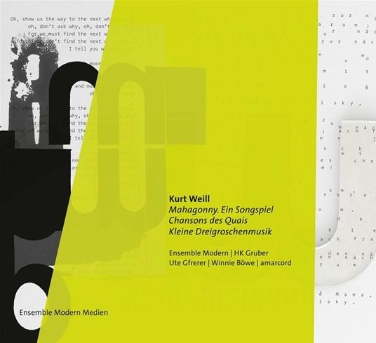 Magahonny Songspiel/Chans - CD Audio di Kurt Weill