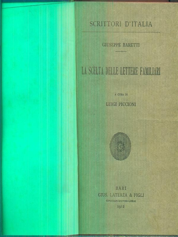 La scelta delle lettere familiari