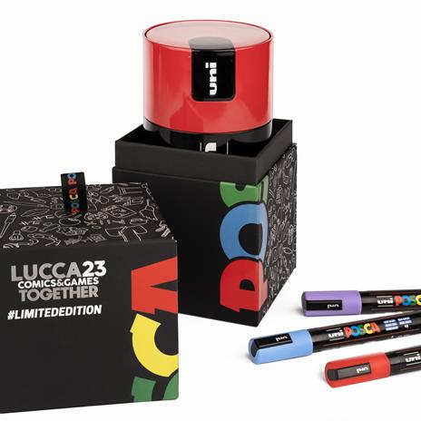 Gift Box POSCA - 18 UNIPOSCA in colori assortiti, con punta tonda media 2,5 mm - Lucca Comics Limited Edition - 3