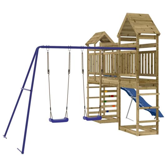 vidaXL Set da Gioco da Esterno in Legno di Pino Impregnato - 2