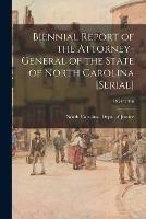 Biennial Report of the Attorney-General of the State of North Carolina [serial]; 1954/1956 - cover