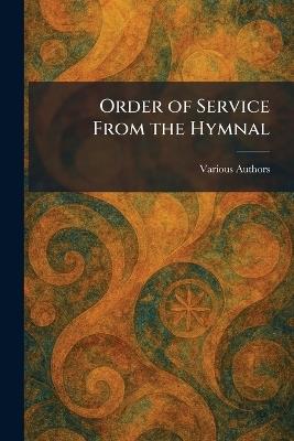 Order of Service From the Hymnal - cover