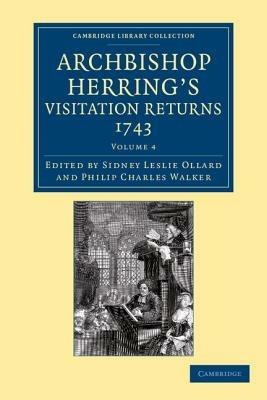 Archbishop Herring's Visitation Returns, 1743 - cover