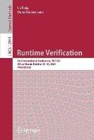Libro in inglese Runtime Verification: 21st International Conference, RV 2021, Virtual Event, October 11–14, 2021, Proceedings 