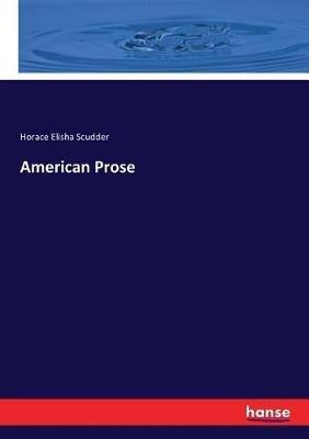 American Prose - Horace Elisha Scudder - cover
