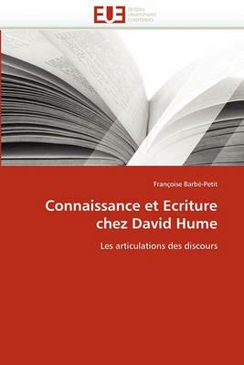 Connaissance Et Ecriture Chez David Hume - Barbe-Petit-F - cover