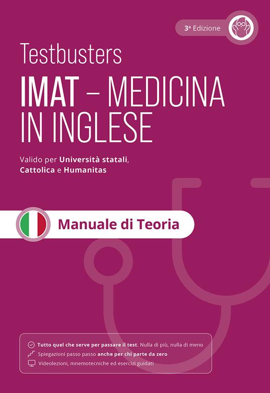 Testbusters. IMAT medicina in inglese. Manuale di teoria - copertina