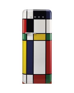 Smeg FAB28RDMC5 Frigorifero ventilato, Compressore Inverter, Illuminazione interna a LED, Multiflow, Colore Decorato Multicolor