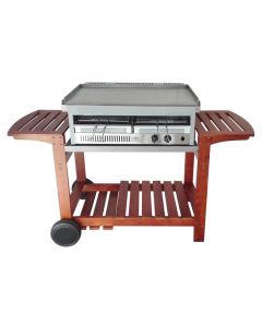 Il Bracere - ACITY0022 CARRELLO CHEF in legno - 144 cm per SHARK 50