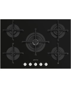 Smeg PV275N Piano di cottura Nero 75 cm 5 fuochi